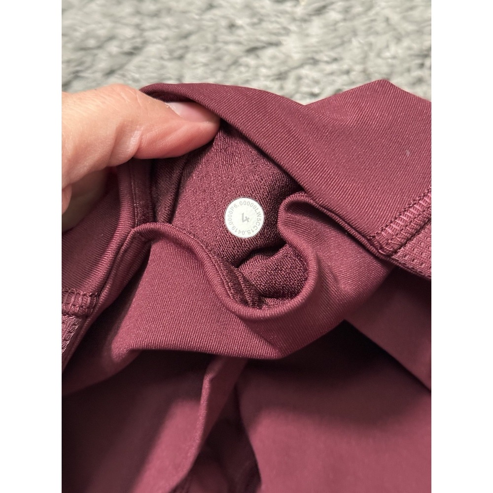 Lululemon Wunder Under High-Rise Tight 27" *Mesh Garnet Sz 4 Athletic Gym Travel - Picture 2 of 4